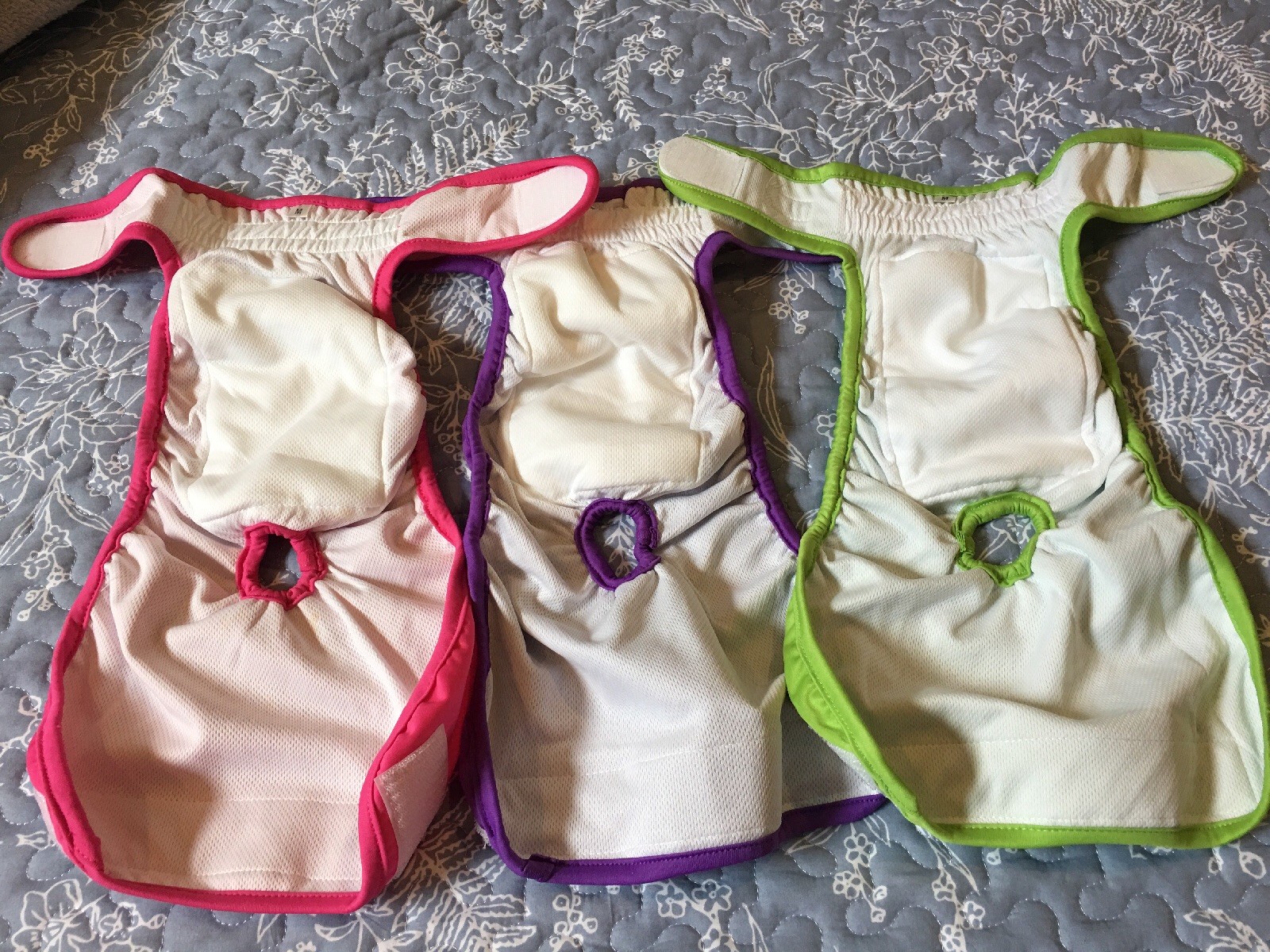 Medium Washable luxja Reusable Dog Diapers Pastel Colors female