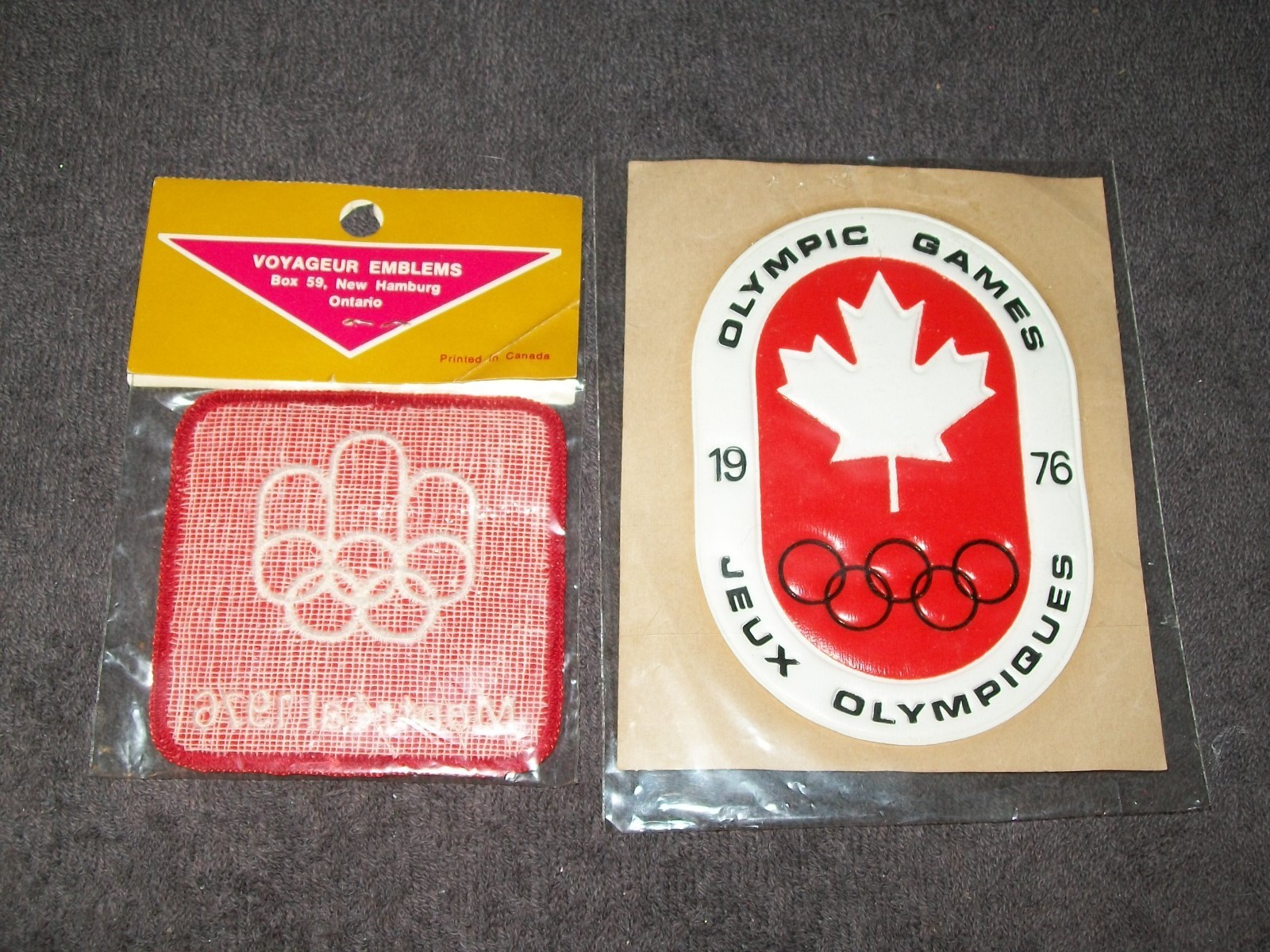 1976 MONTREAL OLYMPICS PATCHES - CLOTH & VINYL