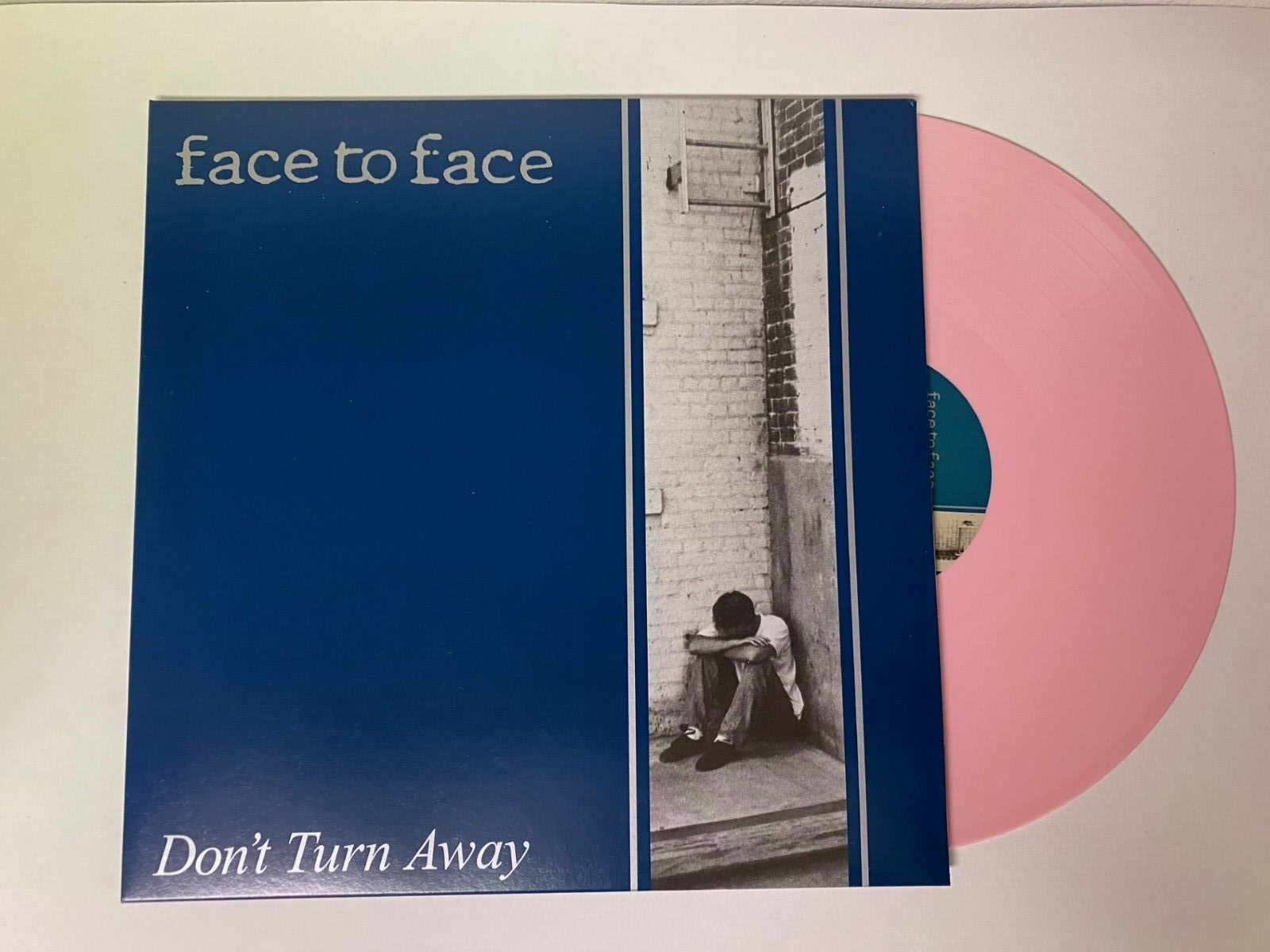 FACE TO FACE DON'T TURN AWAY LP RECORD PINK COLORED VINYL