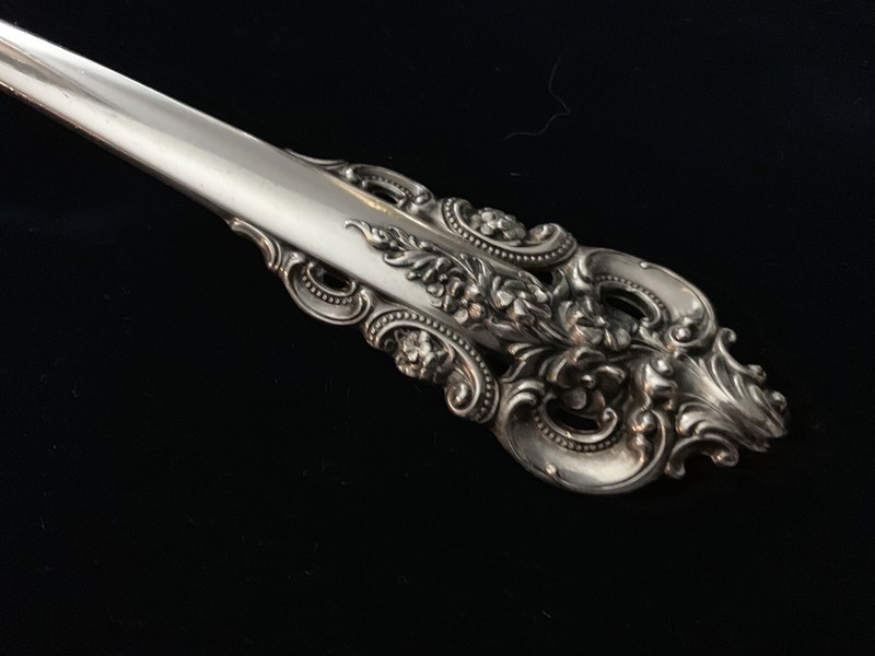 Wallace Sterling Silver Flatware, Grand Baroque, Slotted