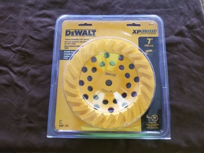 DeWALT DW4773T 7quot TUBRO DIAMOND Cup Wheel  FREE SHIP  No Reserve  ONE Penny