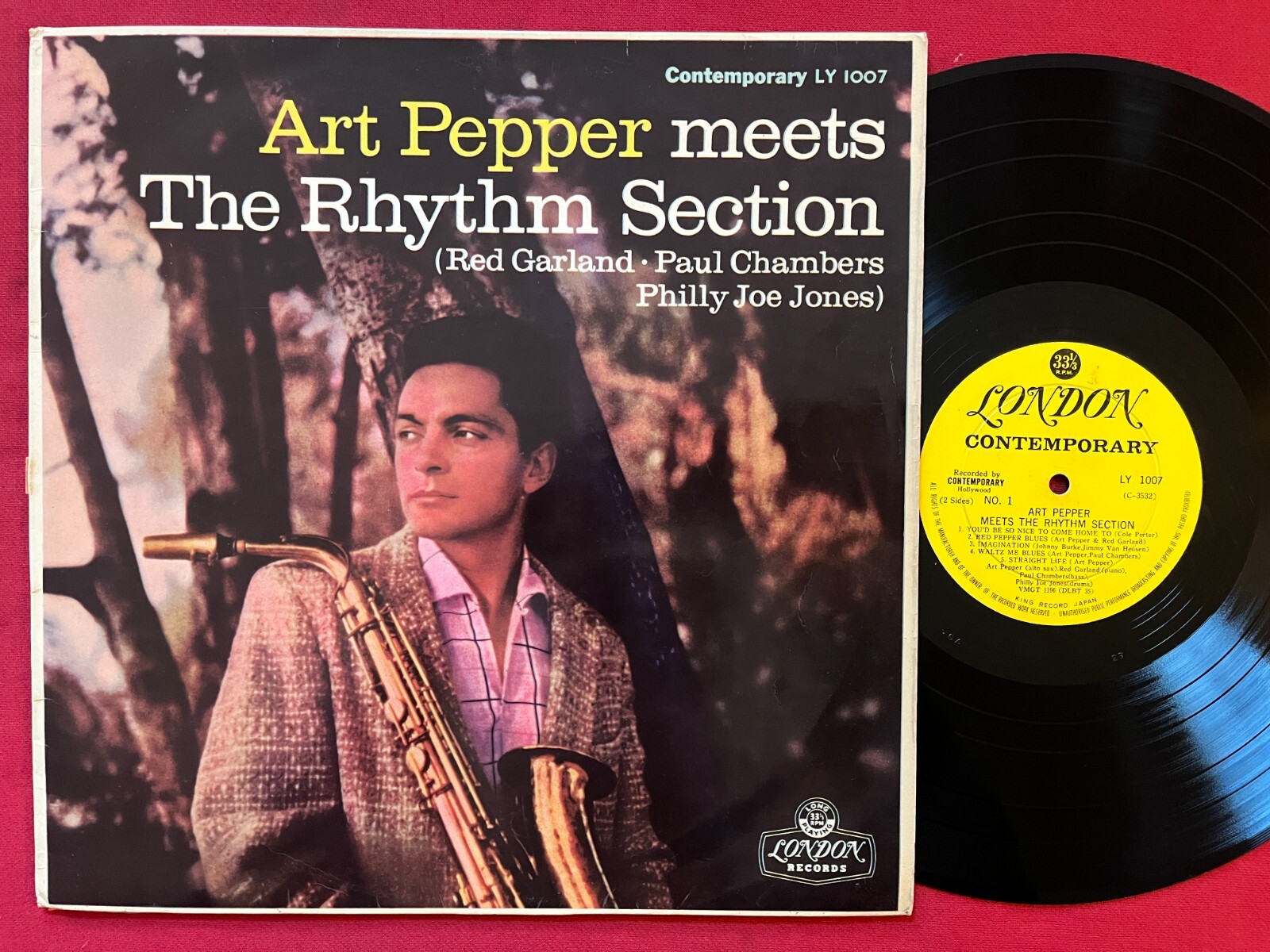 ART PEPPER MEETS THE RHYTHM SECTION LP (1959)ORIG JAPAN PRESS JAZZ