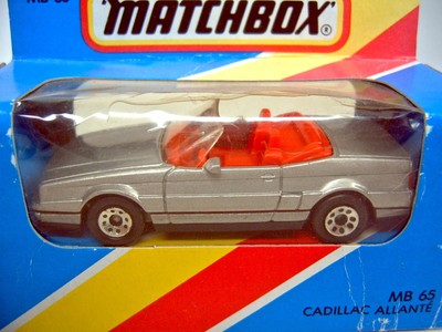 Matchbox Superfast Nr.65E Cadillac Allante silber top in Box