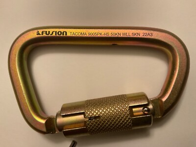 6 pack Fusion Tacoma Carabiner Extra Duty 60kn - 11,200Lbs HIGH STRENGTH