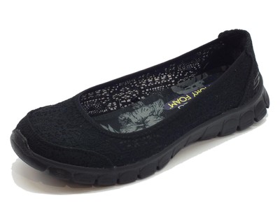 Ballerine Skechers per donna in tessuto effetto macramè nero | Acquisti Online su eBay