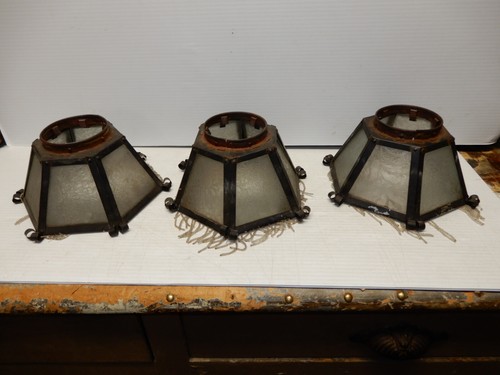 Iron And Glass Lamp Shades