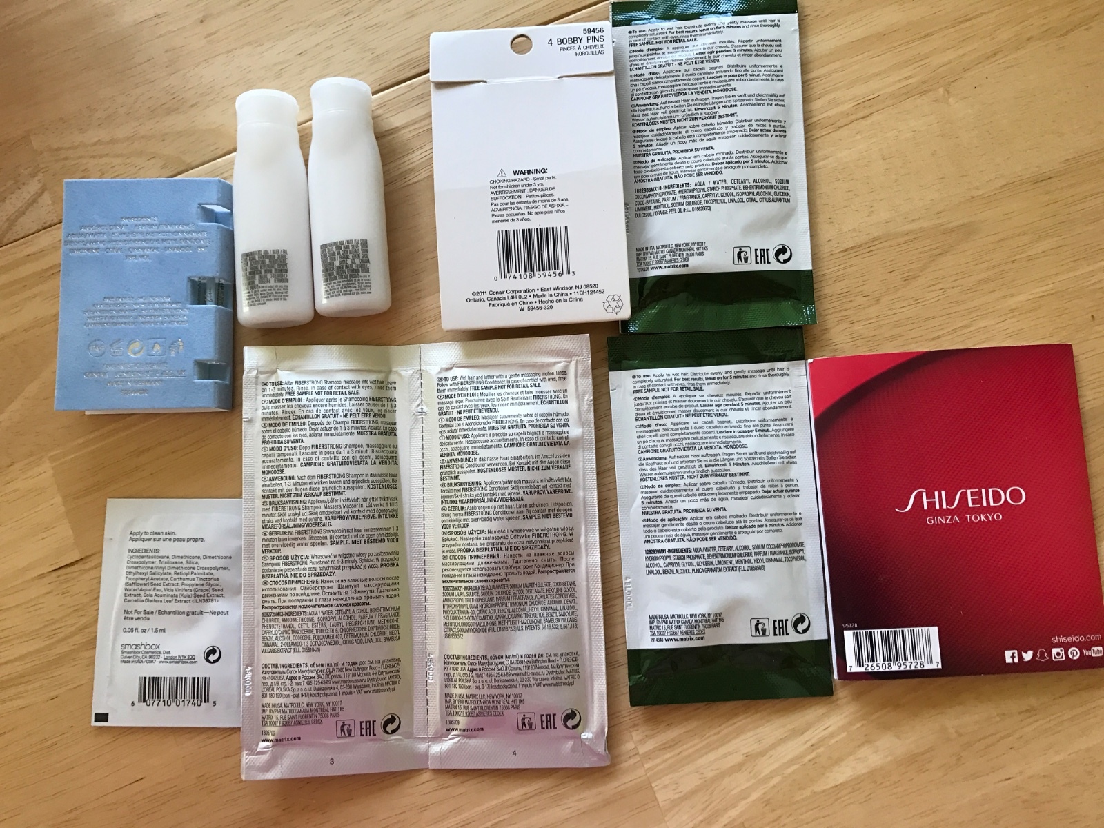 Lot of 10 HIGH END SAMPLES MATRIX SHISHEDO SMASHBOX DOLCE GABANA CONAIR