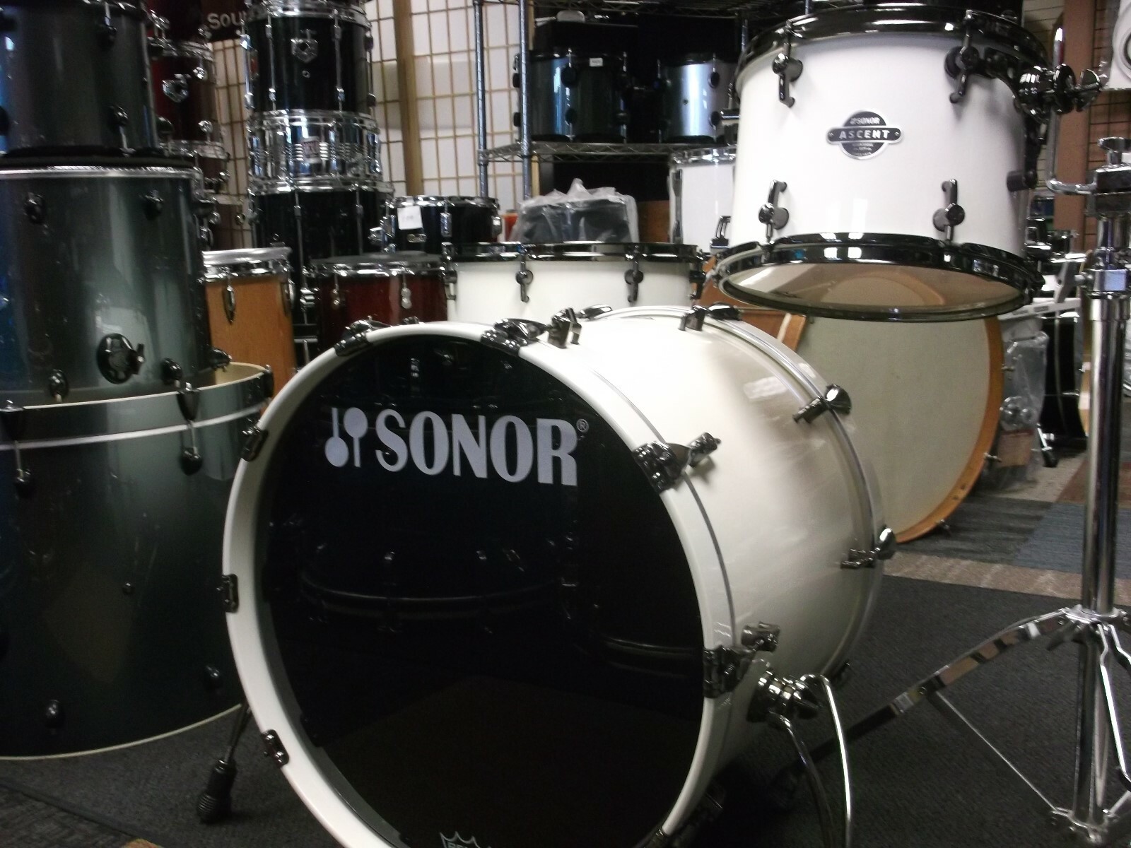 SONOR Ascent 3 pc shell pack.....Creme White
