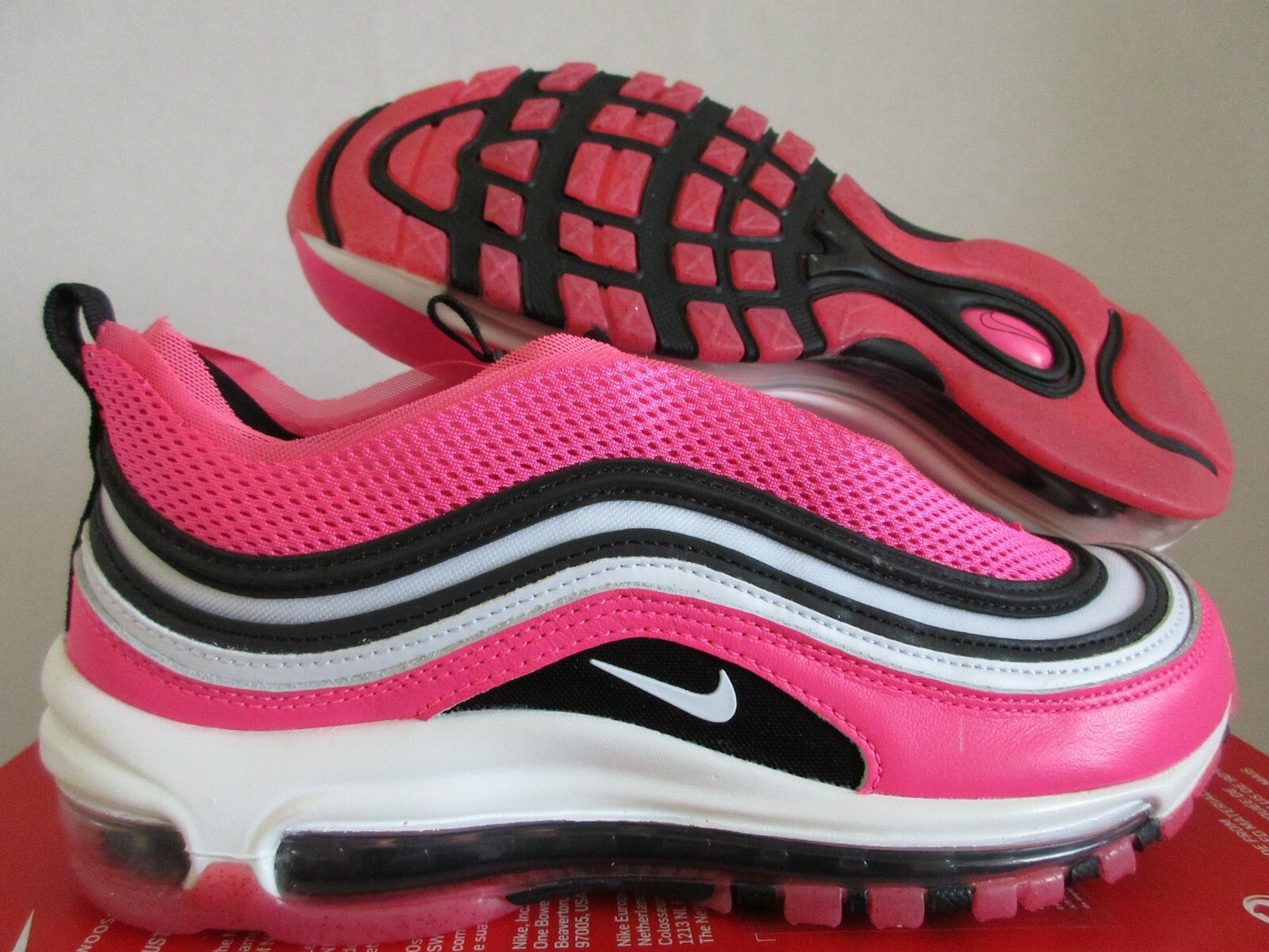WMNS NIKE AIR MAX 97 LX SAKURA PACK PINK BLAST WHITE BLACK SZ 7 CV3411 600 eBay