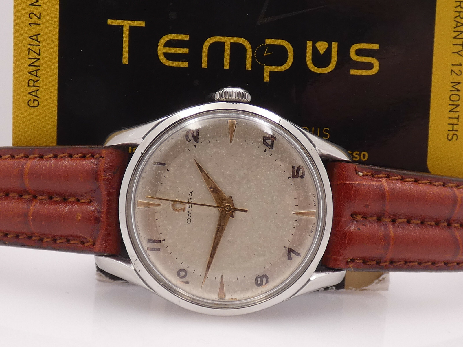 OMEGA VINTAGE 2640 STAINLESS STEEL YEAR 1950 MANUAL WINDING CAL 283 MEN S WATCH