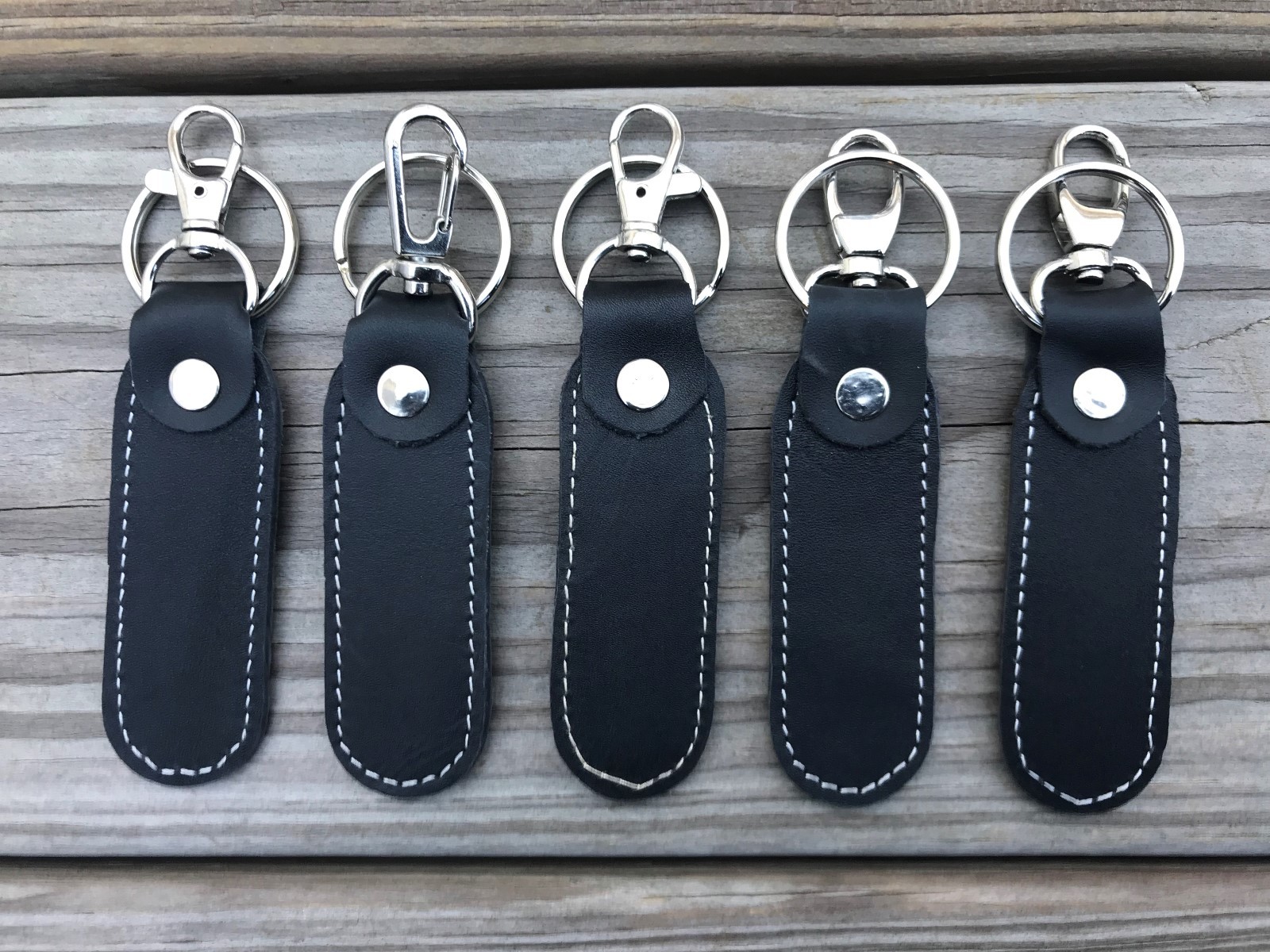 Supreme Leather Car Keys Holder Key Chains Brown Lot of 5