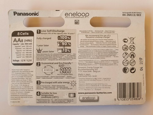 NEU Panasonic Eneloop Tones Expedition Limited Edition 2017 AA 8er Blisterpack 