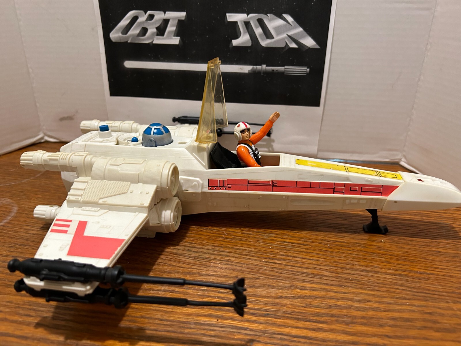 Kenner SW X Wing Fighter All Original All Working with Pilot