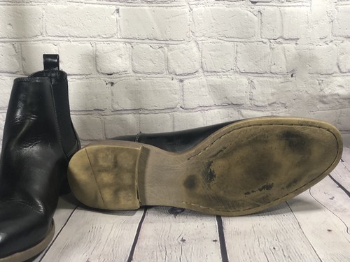 Robert Wayne Oklahoma Men's Black Man-Made Chelsea Ankle Boots Size 11 D