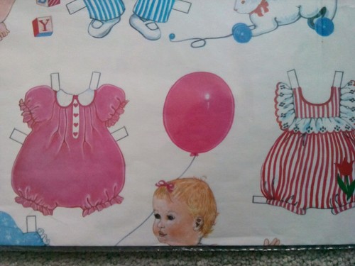 Vintage NEW Gordon Fraser Baby Gift Wrap Two Sheets Imported from England NIP