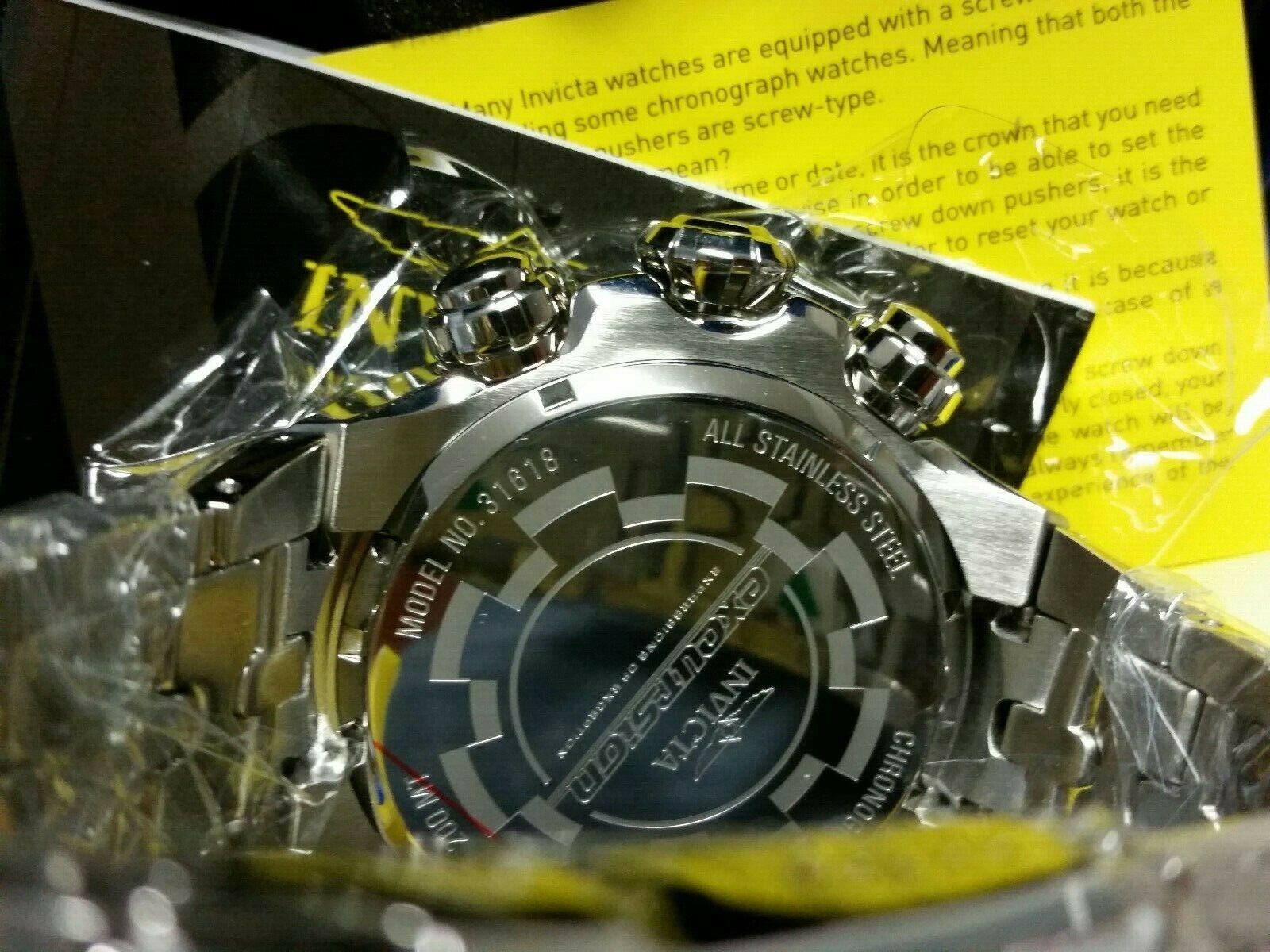 Pre-owned Invicta Reserve 57mm 31618 Excursion Swiss Movement Quartz Chronograph,new