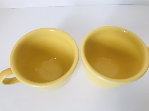 Lot Of 2 Fiestaware Round mugs Yellow
