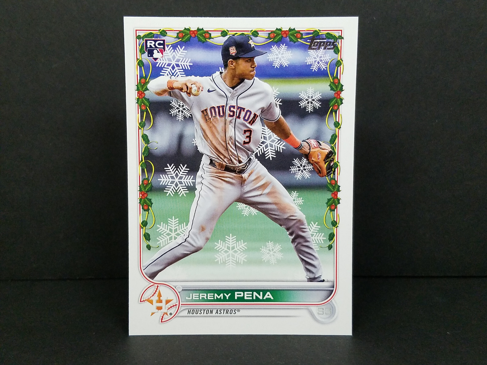 2022 Topps #HW129 Jeremy Pena, Houston Astros (RC) - Holiday 2022 Topps #HW129 Jeremy Pena, Houston Astros (RC) - Holiday