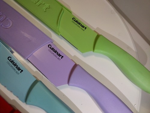 cuisinart multi colored knife set
