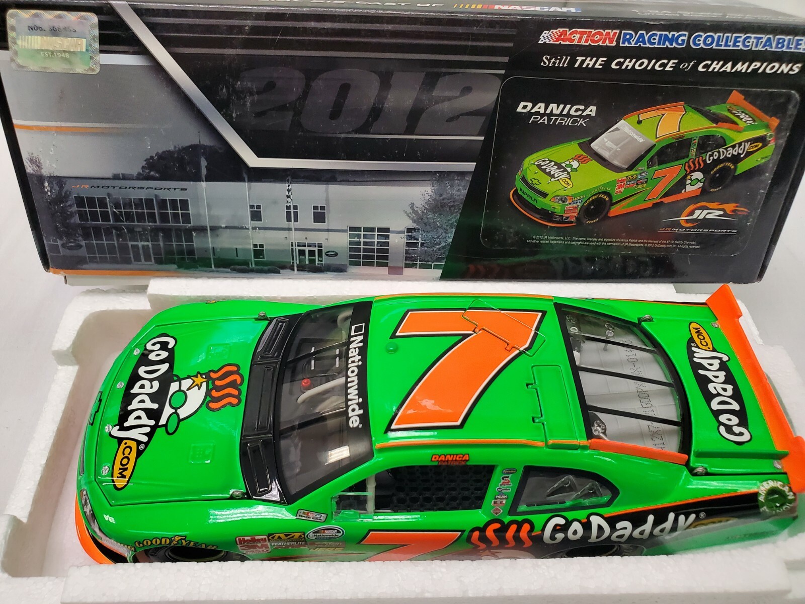 Danica Patrick #7 Go-Daddy 2012 Action 1:24 Scale Diecast