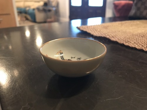 Vintage WWII Japanese Kutani Sake Cup