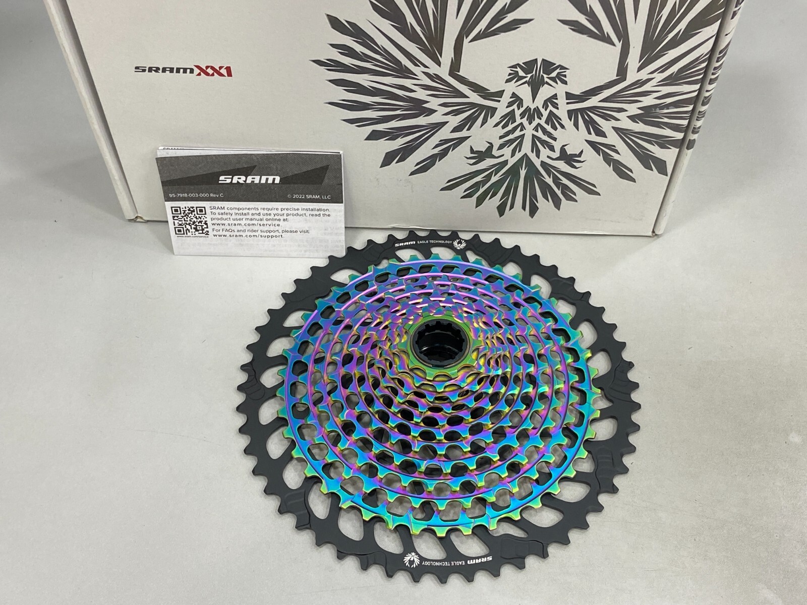 N*i様 SRAM AXS EAGLE XG1299 10-50 Sram AXS XX1 XG-1299 Eagle 12Speed Cassette (10-52T) Rainbow