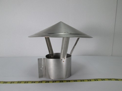 New NOS Reliance Mfg Corp 4" Stainless Steel Drawband China Cap RM4DC Stove Cap