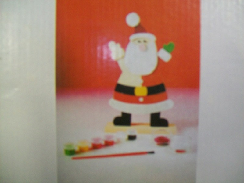 Christmas DIY Wooden Santa / Paint & Brushes Included Christmas