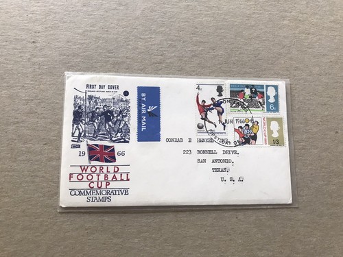 Great Britain 1966 FDC +Soccer World Cup #SG693-95+Ancient