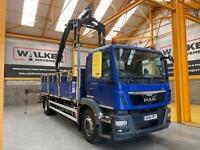 MAN TGM 18.250 *EURO 6*, 4X2 18 TONNE BRICK GRAB 