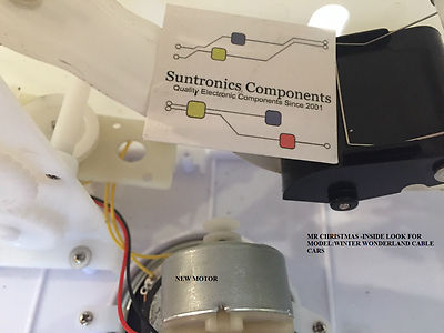 Mr Christmas Winter Wonderland  Cable Cars - REPLACEMENT PARTS -UPPER MOTOR KIT