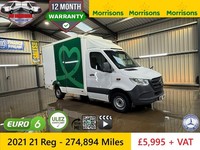 2021 21 Reg MERCEDES SPRINTER Eu6 315 CDI Progressive MWB Fridge Boxvan + VAT