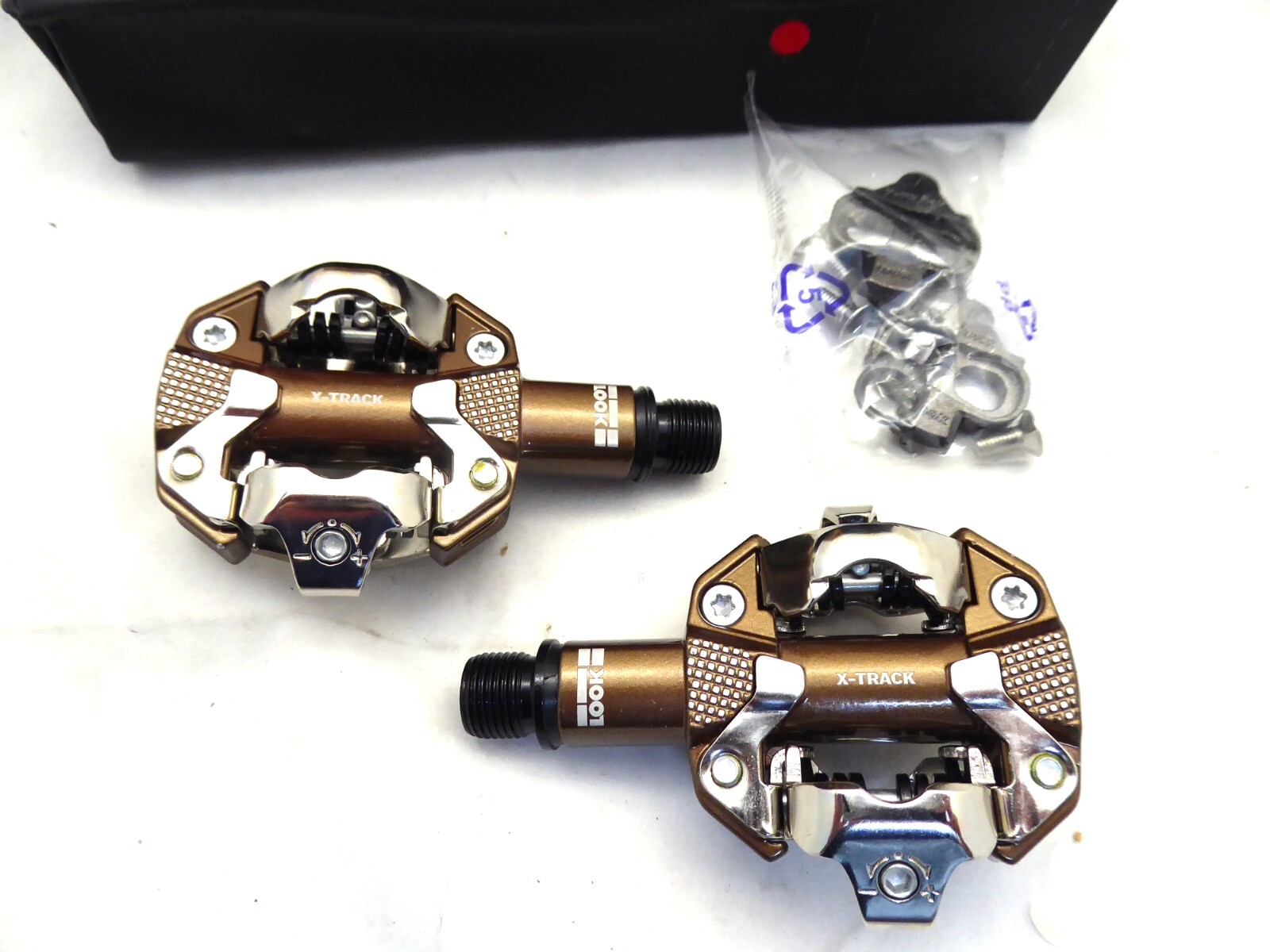 LOOK X-TRACK Pedals - Dual Sided Clipless, Chromoly, 9/16", Gravel Limi Edition