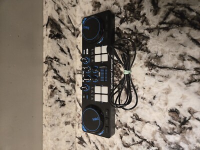 Hercules DJ Control Compact Deck Portable USB Black Blue Equipment