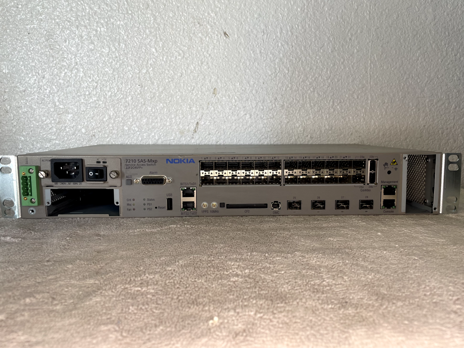 Nokia Alcatel Lucent 7210 SAS-MXP Service Access Switch 22F2C4SFP+