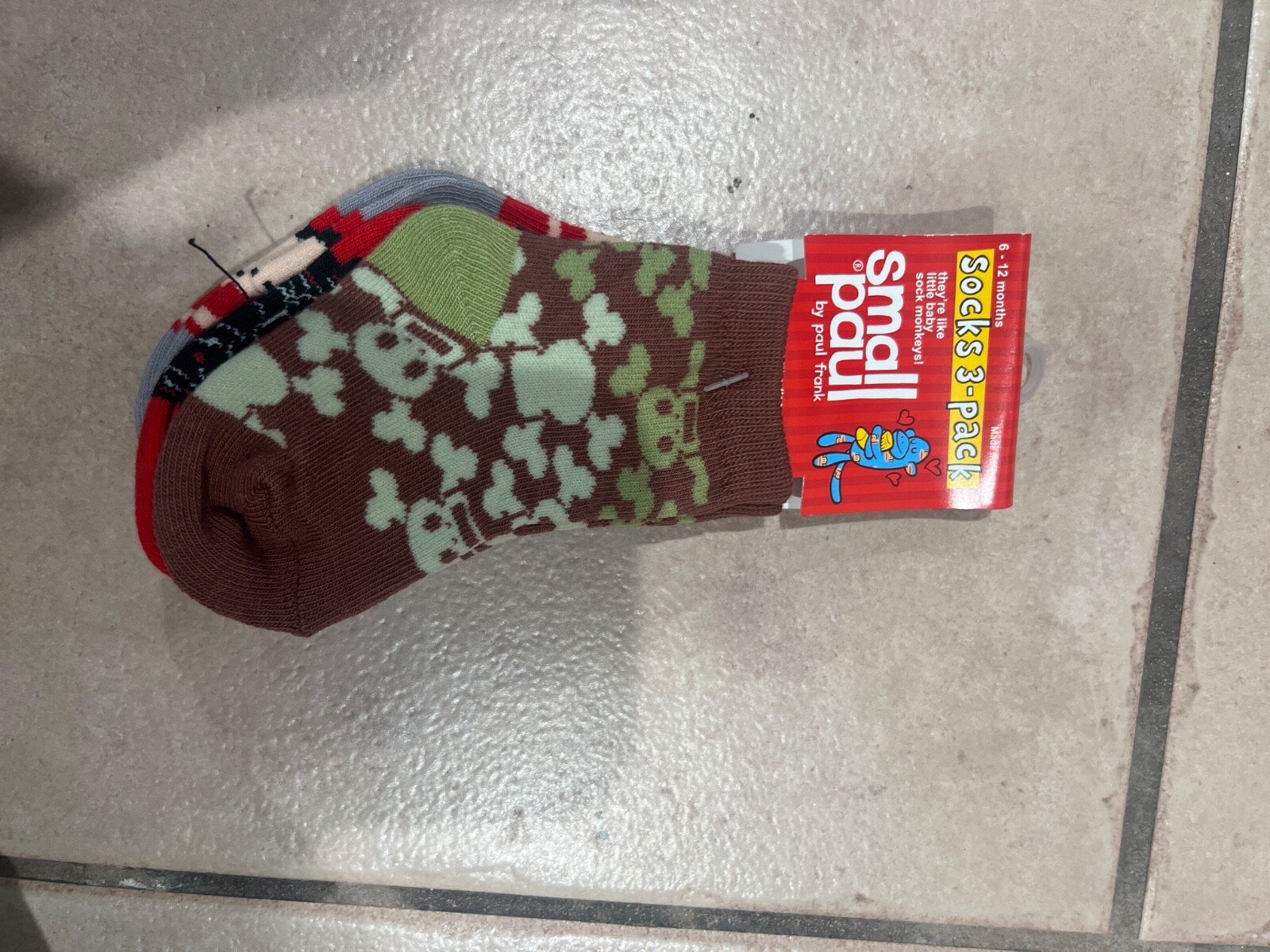 small paul by paul frank baby socks