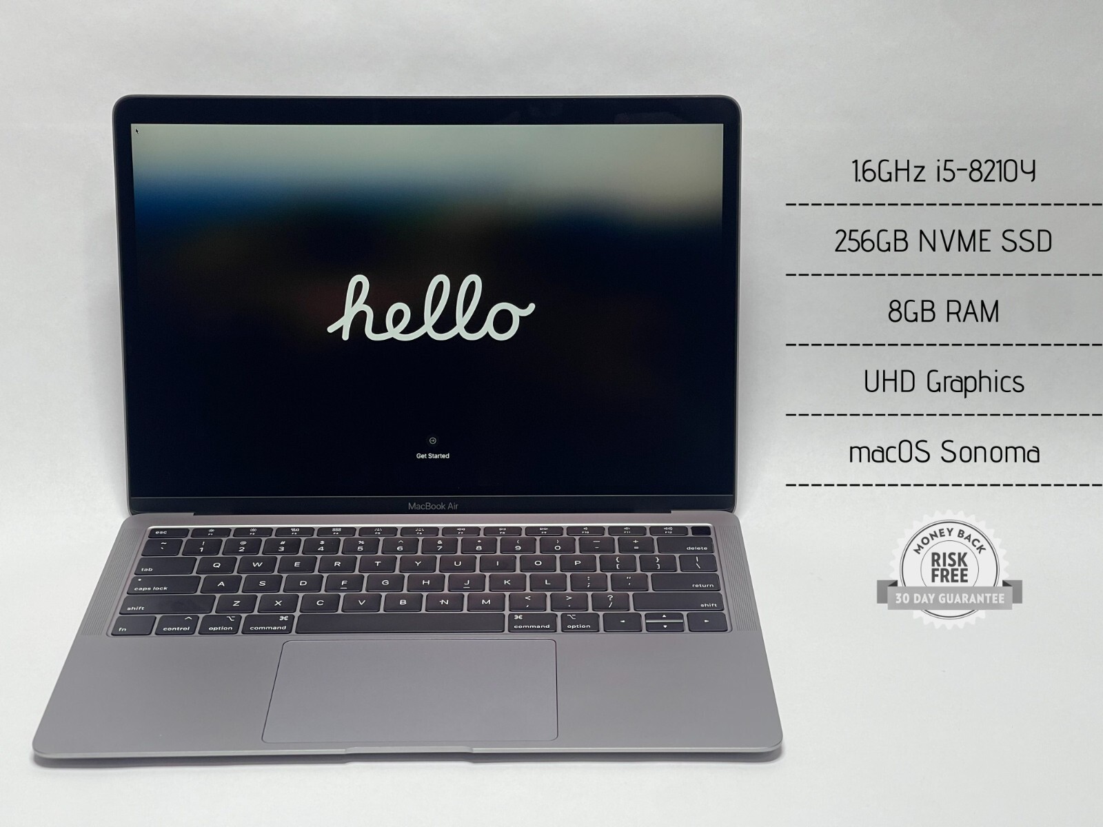 Apple MacBook Air A1932 1.6GHz i5-8210Y, 8GB RAM, 256GB SSD