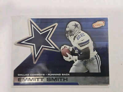 EMMITT SMITH 2002 Pacific Atomic DIECUT Card #27 NFL HOF'er Dallas Cowboys