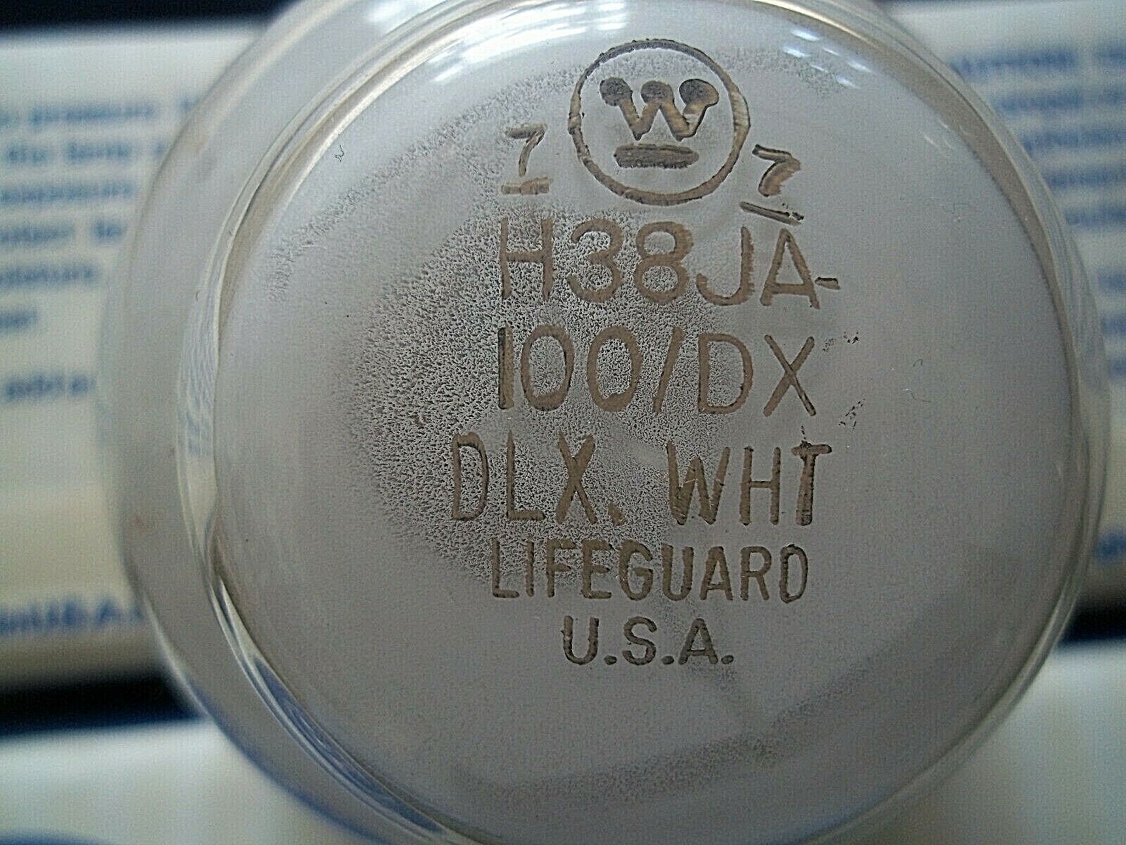 ( 4 ) NOS Vintage Westinghouse Mercury Lamp Bulb 100 watt H38JA