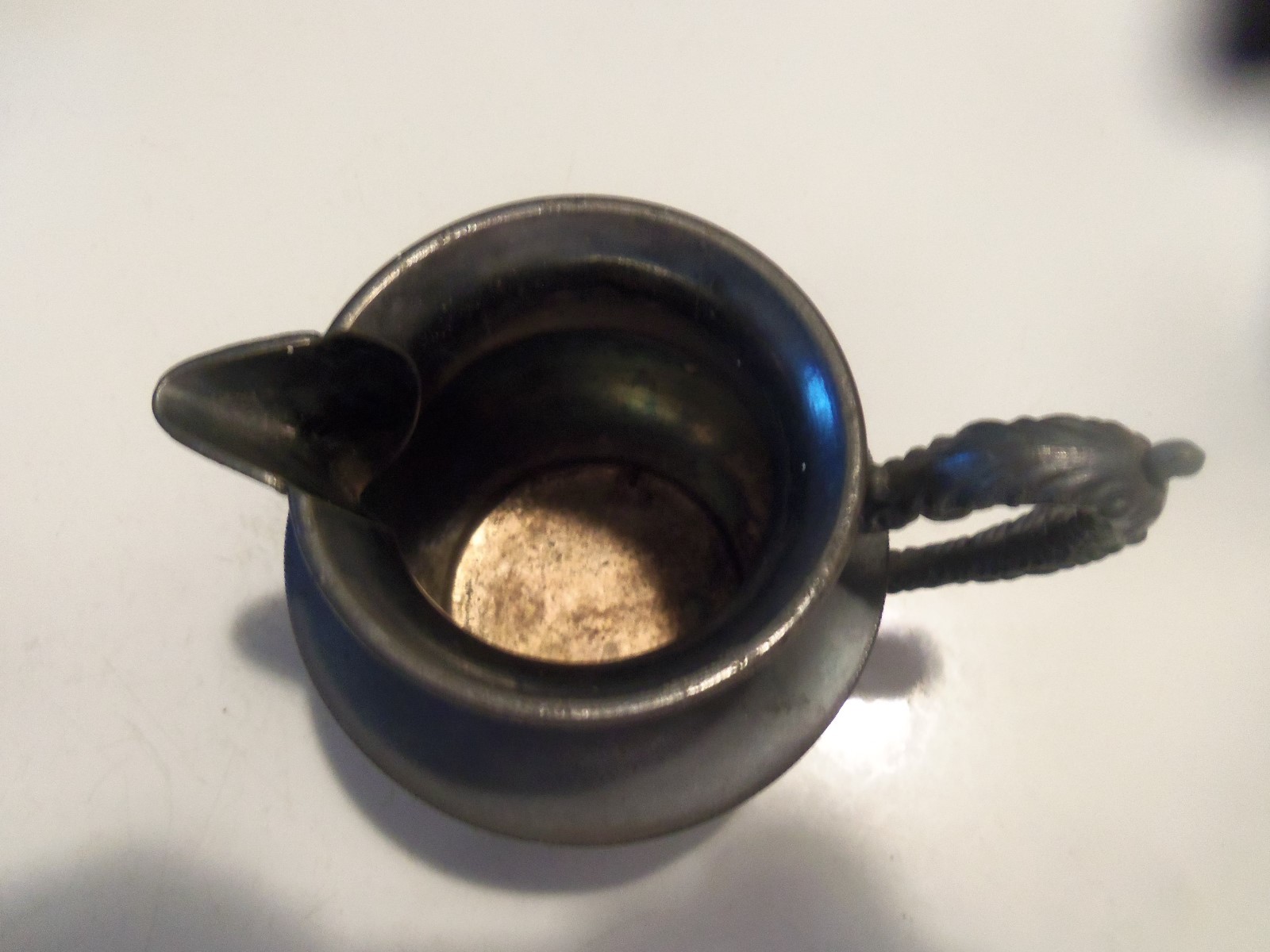 Rare Antique Colonial Silver Co Quadruple Plate Creamer Pitcher Portland ME