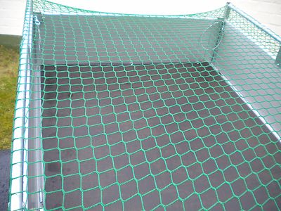 Anhängernetz mit Expanderseil 4 x 2,5 m knotenlos 400x250cm Abdecknetz Container