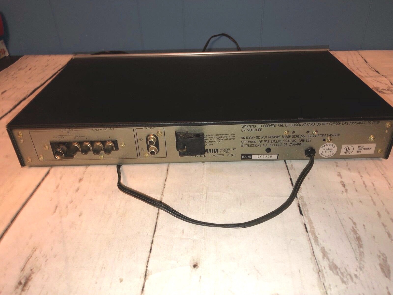 Yamaha Natural Sound Tuner AM FM Stereo T-760 AM/FM Radio 760 *WORKS* Used