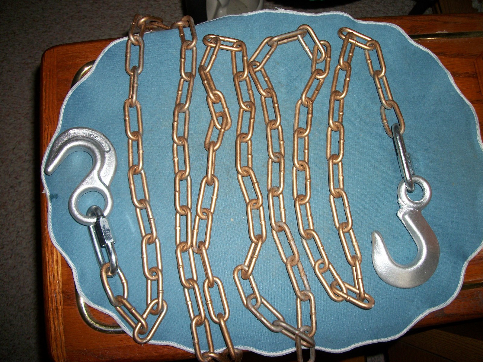 9 Foot Painted Gold Tow Chain With 2 Hooks!!