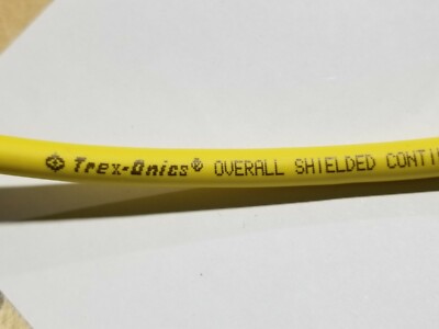 TPC 61404 18/4C Trex-Onics Braid-Shielded Continuous Flex 600V Cable Yellow/1ft