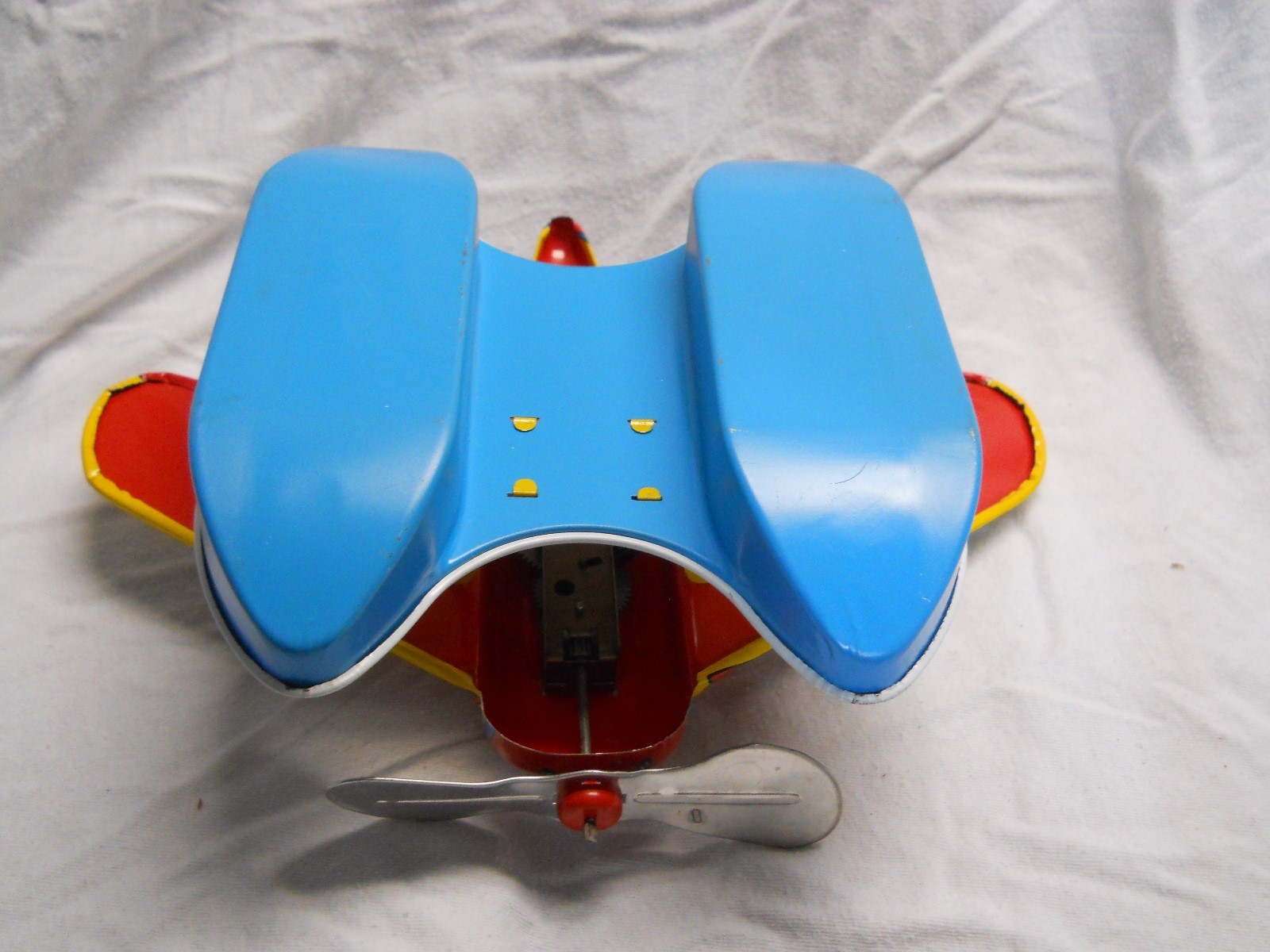 1950's Ohio Art Co Coast Guard Sea Plane No.53 with Box Really Moves Along Water