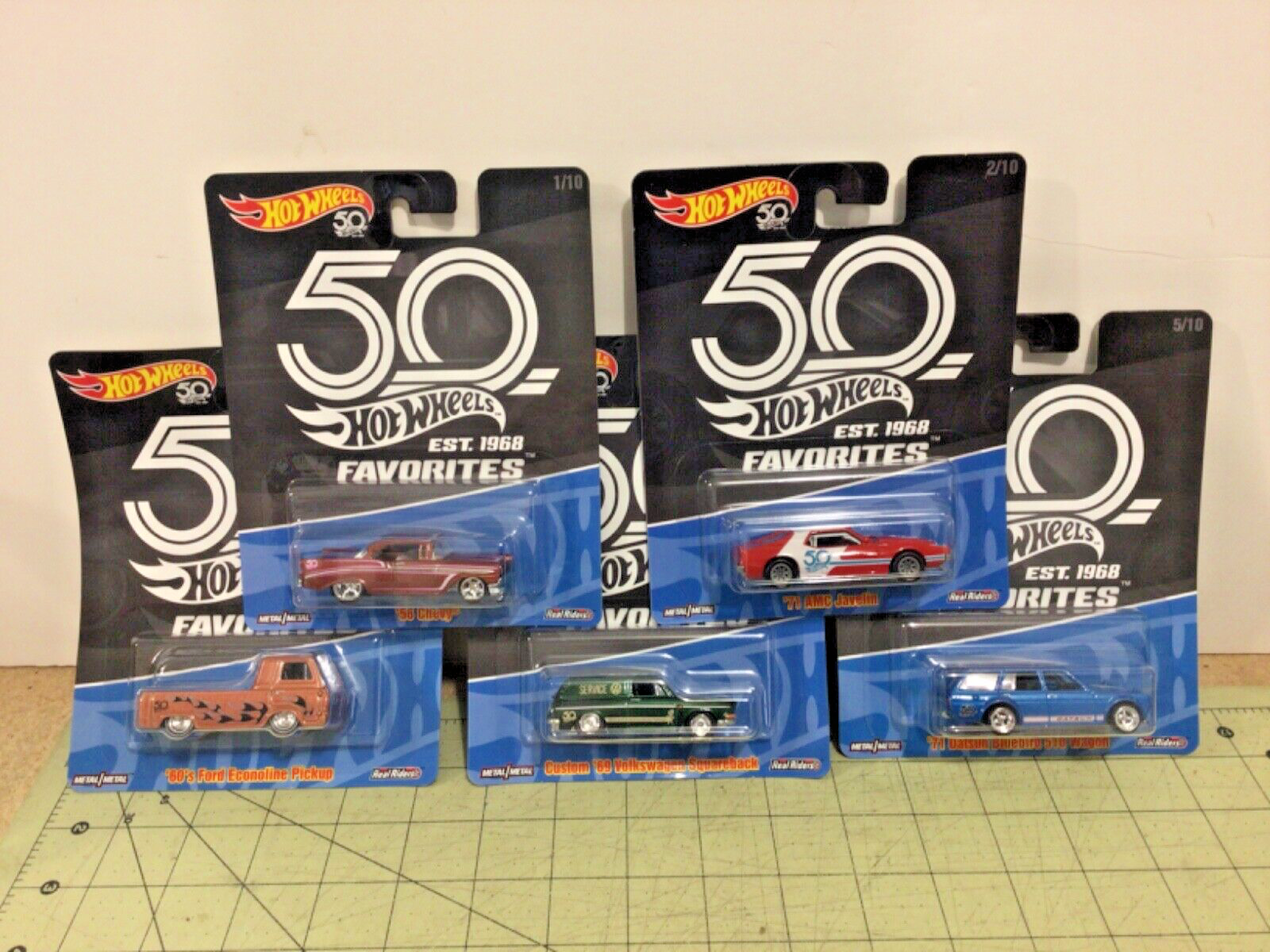 ■【未開封】Hot Wheels 50th Anniversary 他5点セット Hot Wheels 50th ANNIVERSARY 5-Pack Cars - 2017 HW 50th TRACK