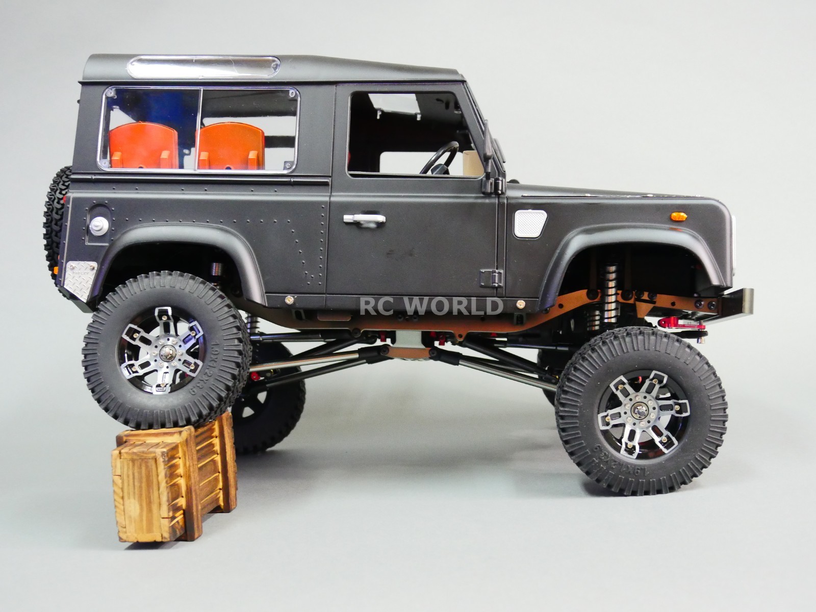 RC 1/10 Land Rover DEFENDER 90 Rock Crawler 4X4 BLACK 8.4V *RTR* | eBay