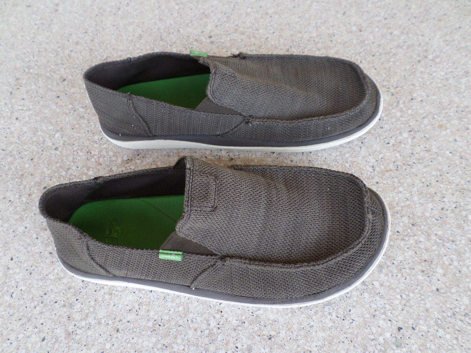 VAGABOND　MillionFish GRIP Sanuk Vagabond Tripper Brown Mesh Surfers Slip On Shoes