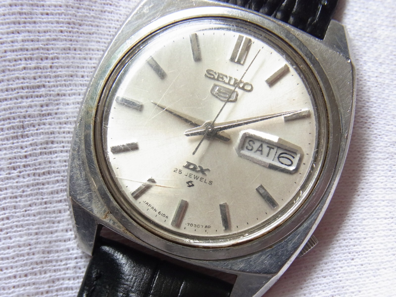 【OH済】SEIKO 5 DX 6106-7020 SEIKO 5 DX (DELUXE) 25 JEWELS 6106-7020 MEN'S WRISTWATCH