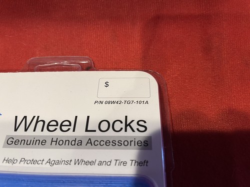 GENUINE HONDA PILOT ODYSSEY ACURA BLACK CHROME LOCKING WHEEL LUG NUT LOCK SET 